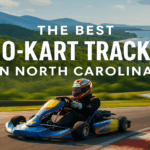 Go-kart racing track with mountain and ocean views in NC