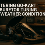 Illustration of a modern, aerodynamic go-kart designed for high performance in various weather conditions